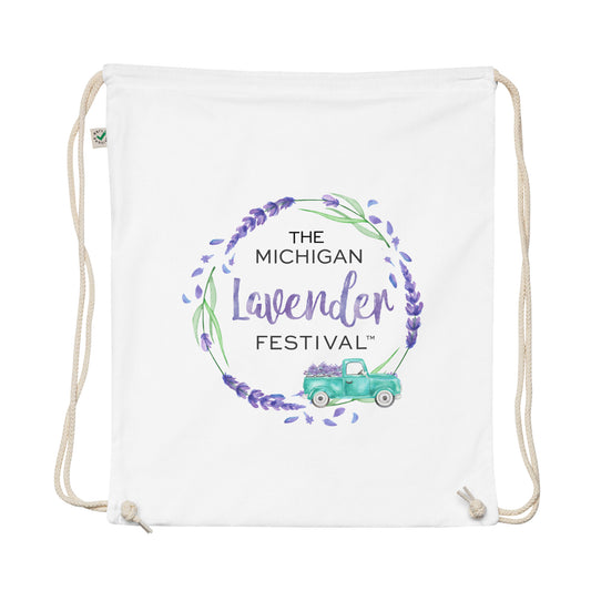 Organic cotton drawstring bag